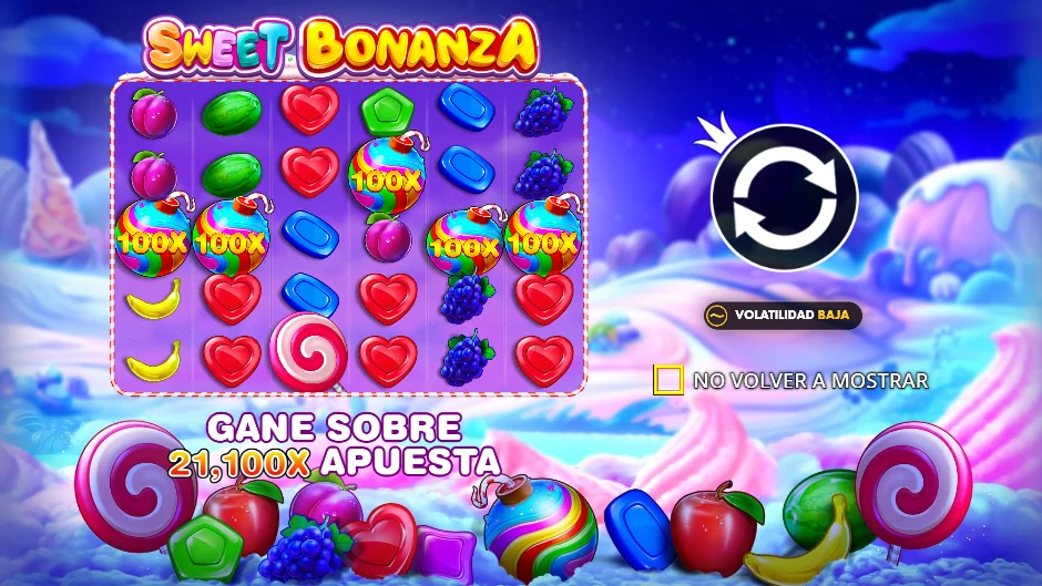 Sweet Bonanza — pantalla de inicio